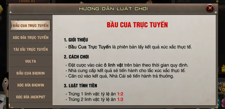 Trải Nghiệm Bầu Cua Live Tại VaoBet Đẳng Cấp Sòng Bài Trực Tuyến