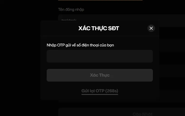 Xác thực số điện thoại bảo mật thông tin, an toàn cho người chơi.