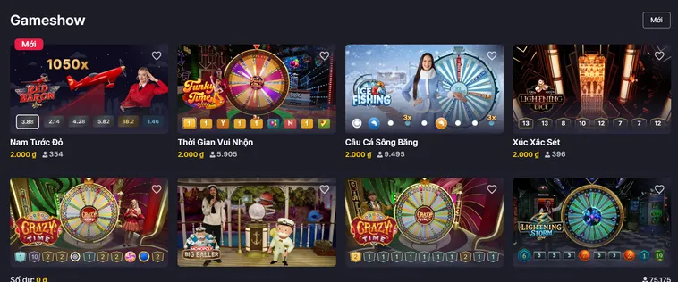 Trải Nghiệm Giải Trí Đỉnh Cao Cùng Table Game Game Shows Tại VaoBet