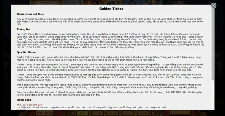 Hành Trình Săn Vé Vàng Đầy Kịch Tính Trong Golden Ticket Tại VaoBet