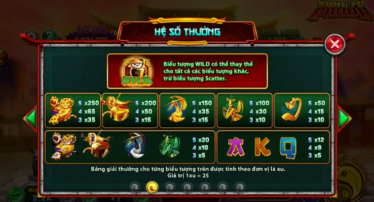 Slot Game Kungfu Panda Tại VaoBet Hành Trình Trở Thành Thần Long Đại Hiệp Săn Hũ