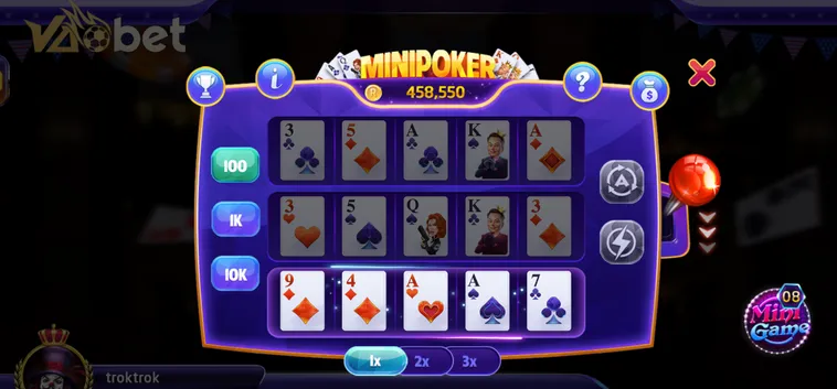 Chinh Phục Những Ván Bài Tốc Độ Cùng Mini Poker Tại VaoBet Đỉnh Cao