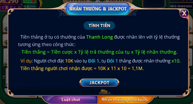 Table Game Sicbo Ngũ Long Tại VaoBet Sảnh Cược Xúc Xắc Đẳng Cấp Thượng Lưu
