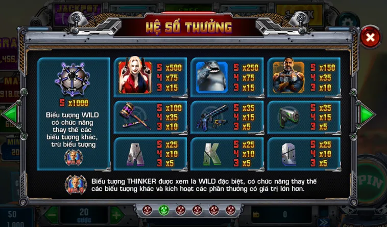 Chinh Phục Hũ Vàng Cùng Biệt Đội Cảm Tử Trong Slot Game Suicide Squad Tại VaoBet