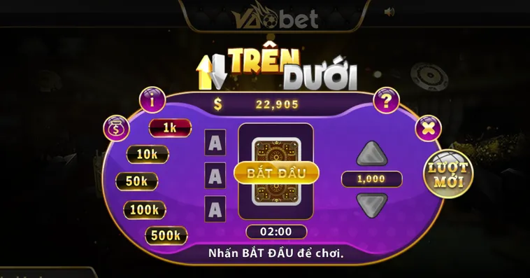Chinh Phục Game Nhanh Trên Dưới Tại VaoBet Với Tỷ Lệ Thắng Cao